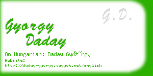 gyorgy daday business card